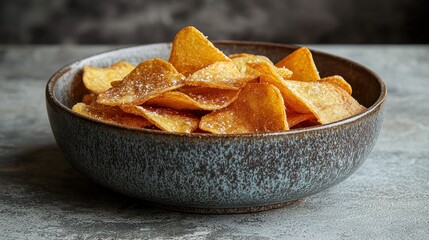 Wall Mural - Sweet Potato Chips Bowl, Kitchen, Snack.