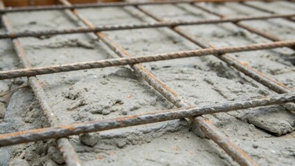 Aufkleber - A closeup of the reinforcing fibers within the concrete mix capturing the fibers structure as they are blended into the mixture.