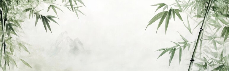 Poster - bamboo forest background