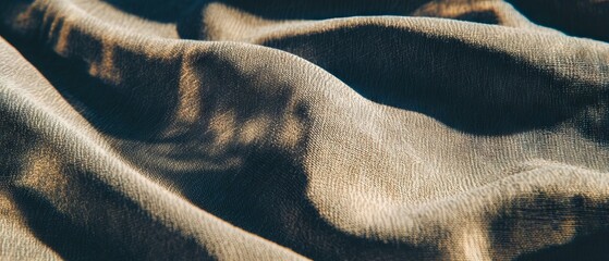 Aufkleber - Woven texture of linen fabric showcasing its natural beauty and elegance in soft drapes
