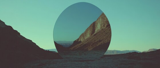 Poster - Magic mirrors capture stunning reflections of surreal landscapes in a captivating natural setting