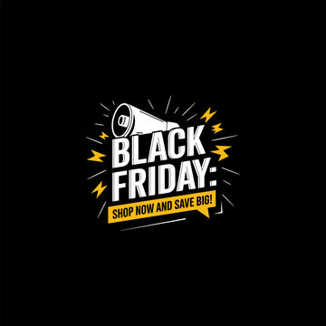 Black Friday Logo Vector And illustration