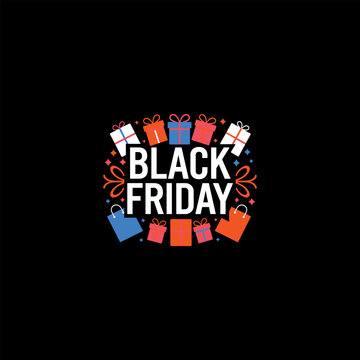 Black Friday Logo Vector And illustration