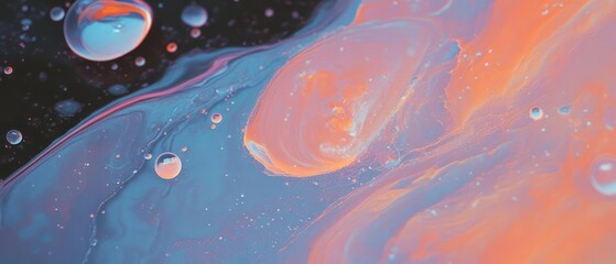 Poster - Swirling nebular gases create vibrant cosmic patterns in deep space environment