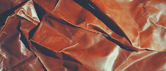 Poster - Worn leather with rich texture and faded color showcasing the beauty of aging over time