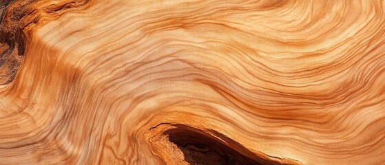 Poster - Beautiful polished wood showcasing smooth grain and captivating natural patterns