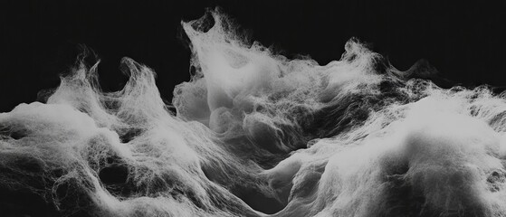 Poster - Swirling smoke patterns create a captivating visual display in varied densities and shapes