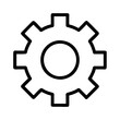 © Waliul - gear icon, gear line art - simple line art of gear, perfect for gear logos and icons and themed design