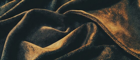 Poster - Soft suede fabric close-up showcasing rich texture and inviting warmth