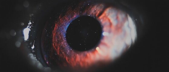 Poster - Swirling galaxies and vibrant nebulae illuminate the vastness of space