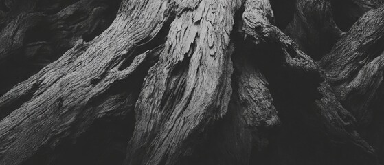 Aufkleber - Intricate patterns and rough textures on tree bark capturing nature's artistry in detail