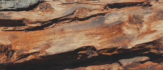Aufkleber - Rough wooden bark texture with moss showcasing nature's intricate details