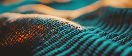 Poster - Intricate woven fabric showcasing diverse textures and threads in rich colors