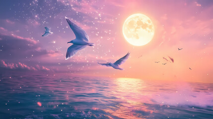 Wall Mural - majestic soaring birds