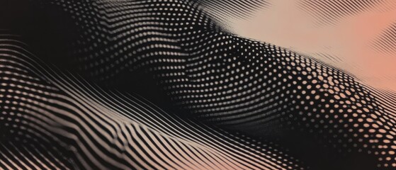 Poster - Detailed view of textured ink dots and halftone pattern showcasing unique printing effects