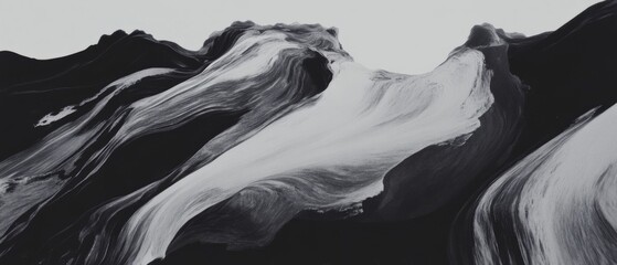 Aufkleber - Exploring the intricate patterns of ink smudges and paper textures in abstract art