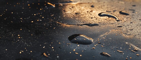 Poster - Exploring the intricate textures of inkjet printer marks and droplet patterns on a surface