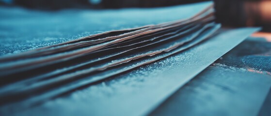 Poster - Detailed view of laser printer marks on smooth sheets showing sharp text and toner adhesion