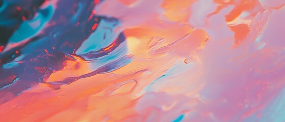 Aufkleber - Colorful abstract print with fading texture and uneven ink distribution on canvas