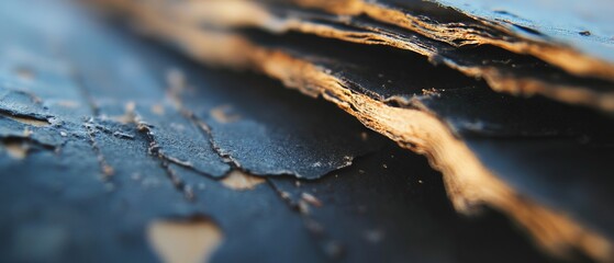 Poster - Close-up of printed text showcasing ink and paper fibers with intricate texture details