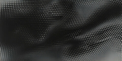 Aufkleber - Halftone texture creating an abstract pattern in shades of black and white