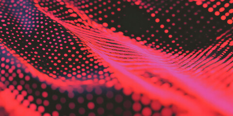 Poster - Grunge halftone texture overlay featuring spray paint dots on a dark backdrop