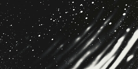 Aufkleber - Grunge halftone texture featuring scratched dots and a rough surface on a black background