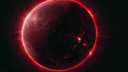 Wall Mural - Science concept background with planet on space