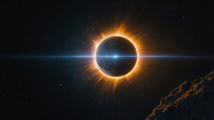 Wall Mural - Science concept background with planet on space
