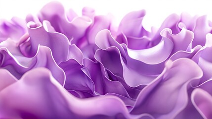 Poster - Close-up of flowing lavender waves, creating a soft and elegant texture with a dreamy ambiance.