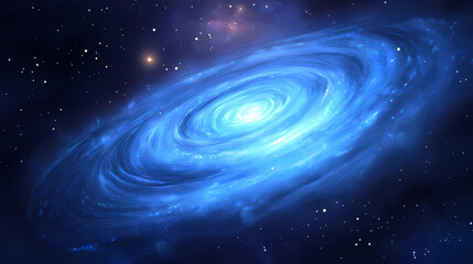 Wall Mural - mesmerizing blue swirling vortex with radiant light beams creates dynamic and captivating visual eff