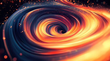 Wall Mural - swirling cosmic vortex in deep space. cosmic space vortex. illustration