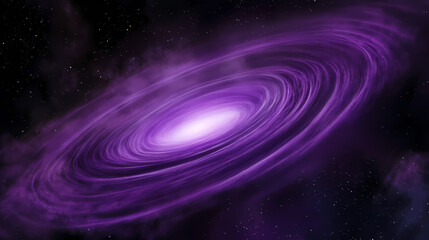 Wall Mural - swirling purple vortex in a distant nebula with wispy tendrils of cosmic fog, galaxy, astronomy. cos