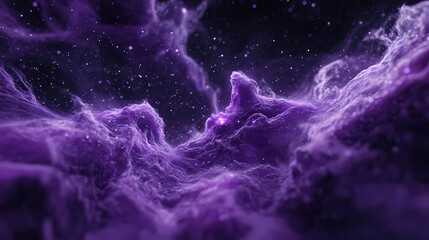 Wall Mural - swirling purple vortex in a distant nebula with wispy tendrils of cosmic fog, galaxy, astronomy. cos
