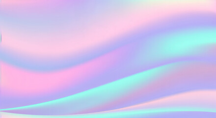 Poster - Holographic pastel background with smooth texture, perfect for modern and trendy designs
