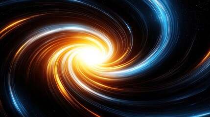 Poster - Cosmic swirl of energy deep space abstract art stellar environment dynamic perspective universal concepts