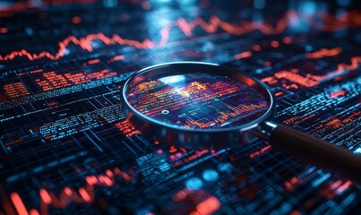 Poster - Business audit involving financial management and analysis, with a focus on data strategy, accounting, marketing, and economic research for investment and profit