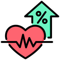 Poster - Life Expectancy Outline Color Icon