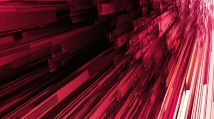 Aufkleber - Abstract red background with converging lines creating chaos and movement, ideal for websites and presentations
