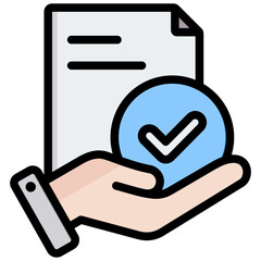 Poster - Claim Outline Color Icon