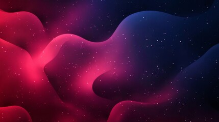 Aufkleber - Colorful space background with glowing nebula and stars creating a mesmerizing cosmic scene