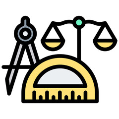 Poster - Metrology Outline Color Icon