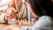 © Anna - Word writing text Client Loyalty. Business concept for The result of consistently positive satisfaction to clients.