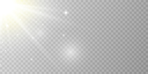 Wall Mural - пglow light effect. star burst with sparkles.sun.