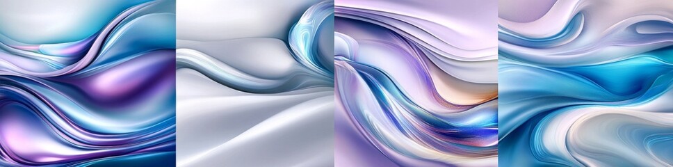 Poster - Collection of trendy abstract square modern templates for sales and social media advertising. Set of gentle spring shapes for banner design, website, post, poster, and flyer. Features a spring