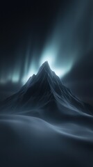 Wall Mural - a mountain with a bright light shining on it