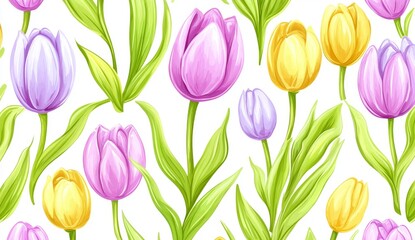 Aufkleber - Vintage style floral illustrations in a trendy set. These flowers are on an isolated background with a colorful pastel spring palette, making up a romantic graphic bundle suitable for wedding