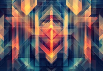Poster - Abstract geometric technological background