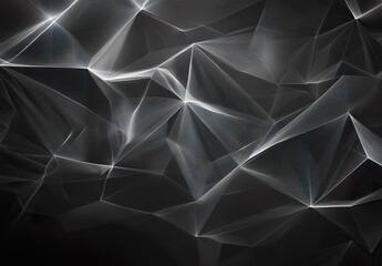 Poster - abstract technology geometric polygonal mesh lines back