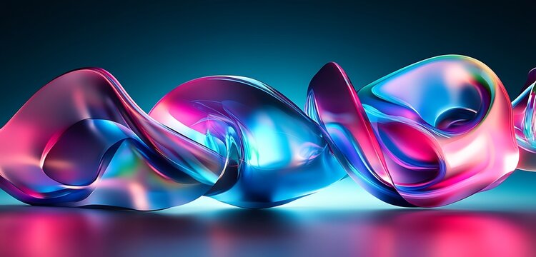 Bright Vibrant Abstract Neon Explosion Radiating Radiant Light Effects